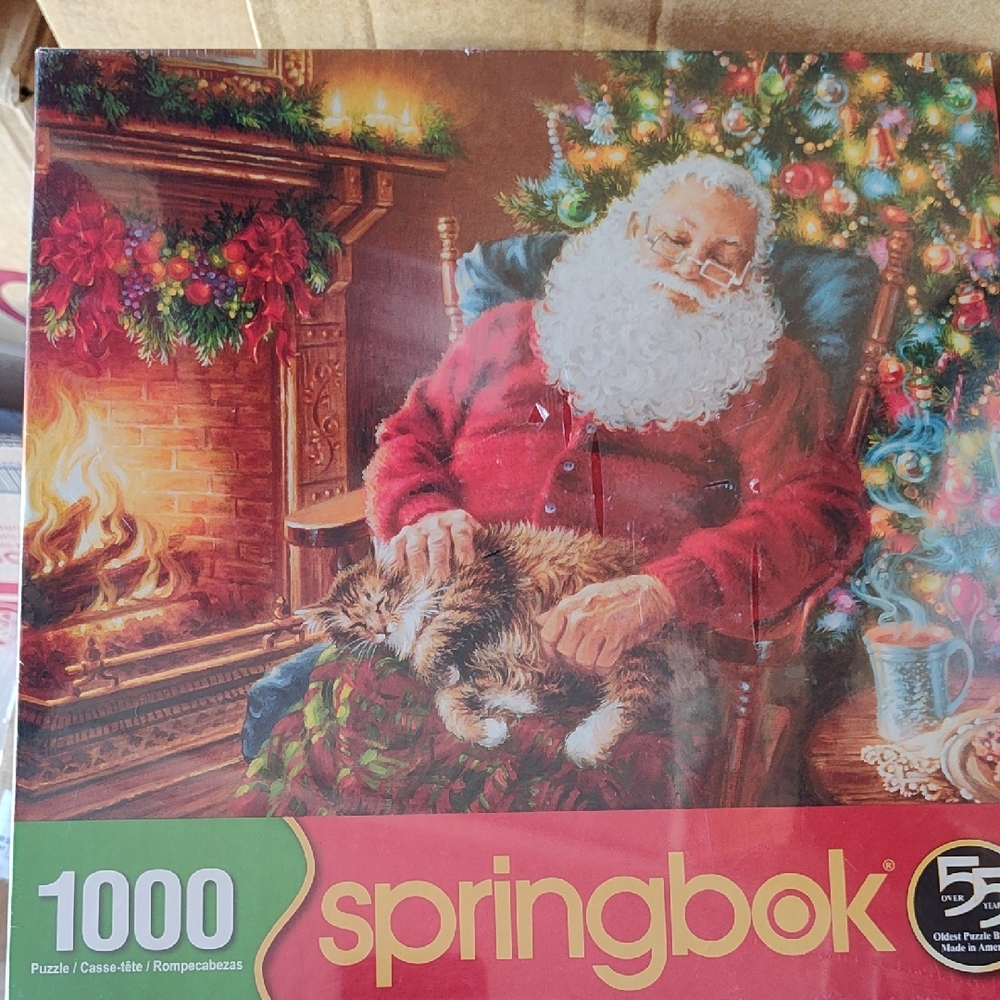 Springbok Santa Puzzle 1000 Pieces,New In Plastic